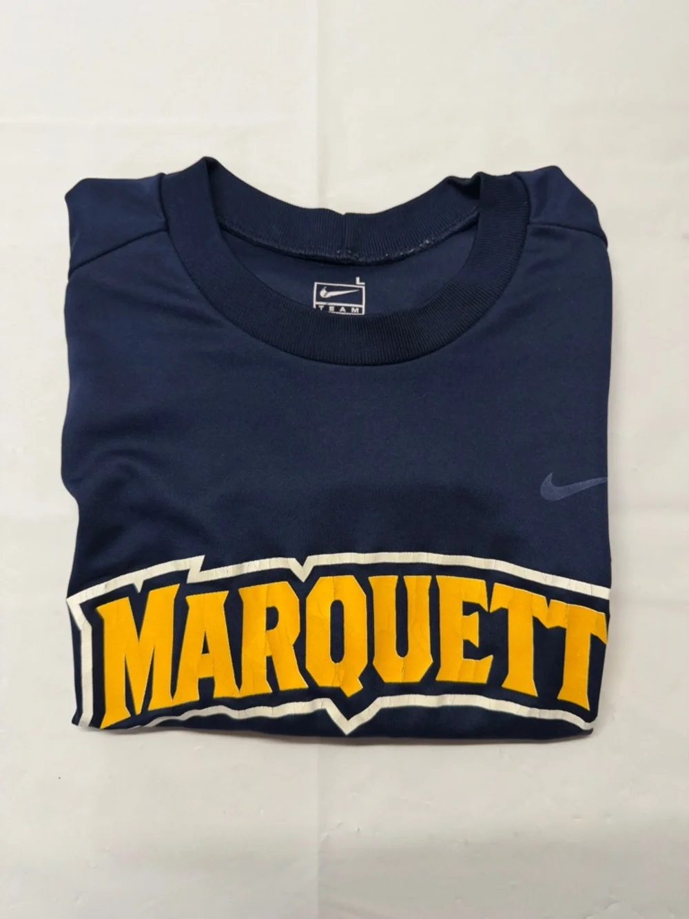 Nike Navy and Yellow‎ Marquette Short Sleeve Tee